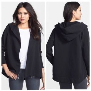 James Perse | Open Front Draped Hoodie